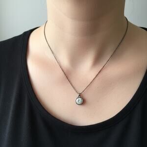 Crystal Solitaire Pendant Necklace